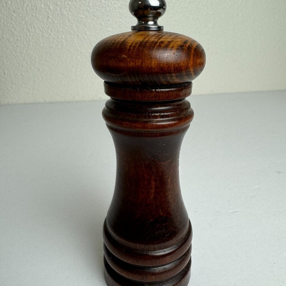 Vintage Borel France Wood Pepper Mill